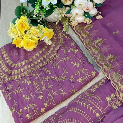 Georgette Semi Stitched Salwar Suit AR-84