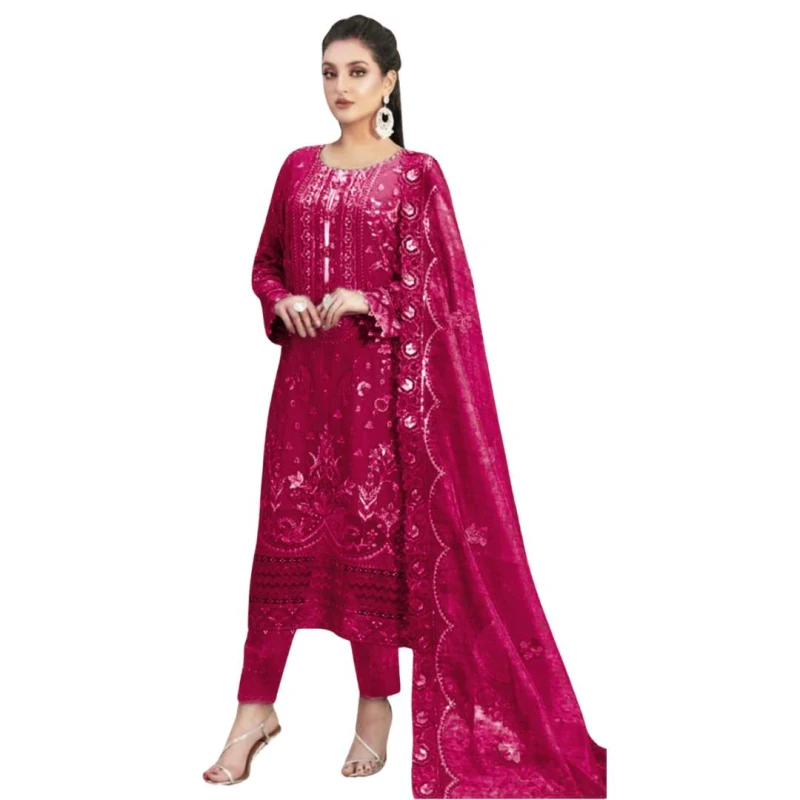 Georgette Semi Stitched Salwar Suit AR-504 DR