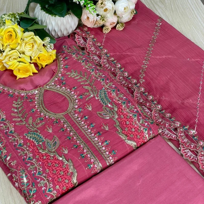Georgette Semi Stitched Salwar Suit AR-505 MST