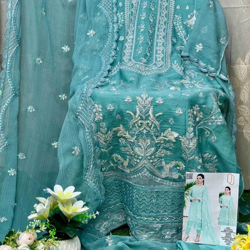 Georgette Semi Stitched Salwar Suit AR-504 PST