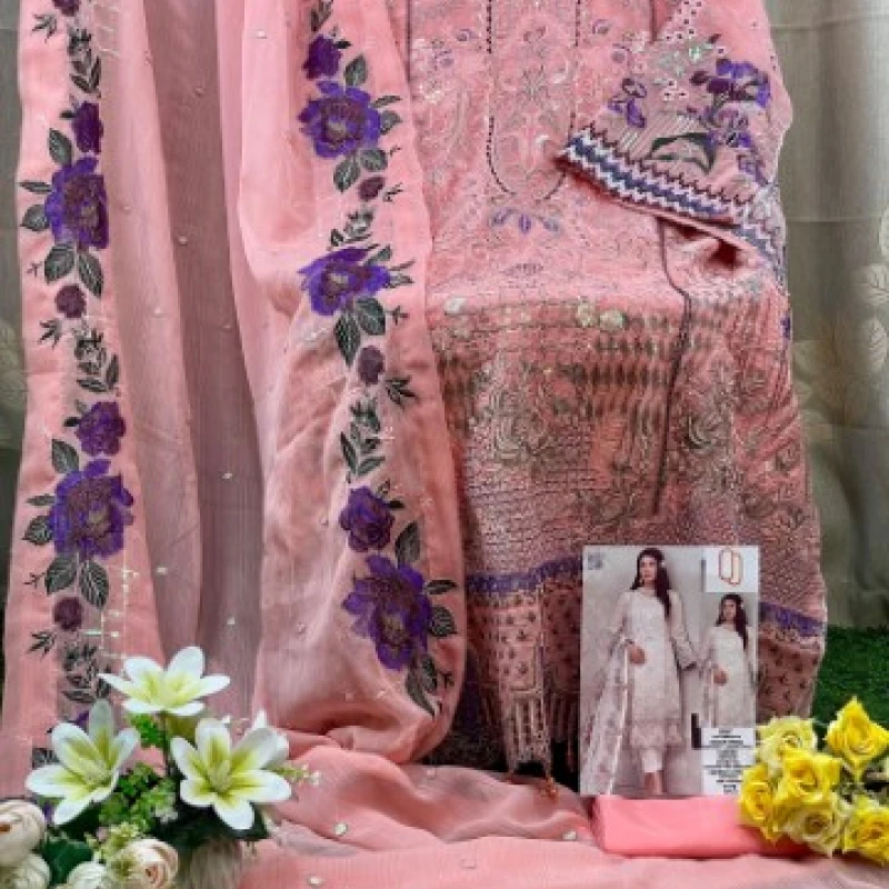 Georgette Semi Stitched Salwar Suit AR-532 MST