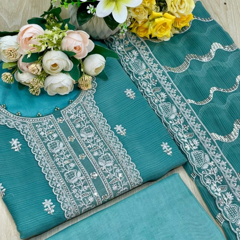 Georgette Semi Stitched Salwar Suit AR-507 PST