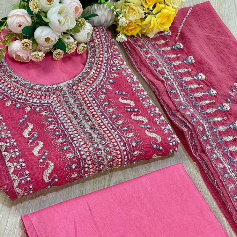Georgette Semi Stitched Salwar Suit AR-510 MST