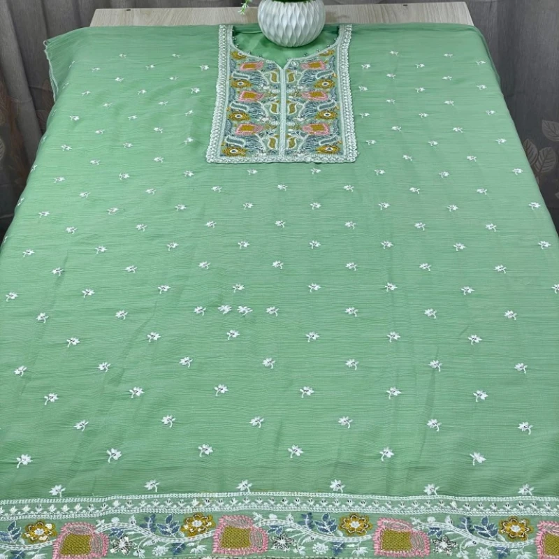 Georgette Semi Stitched Salwar Suit AR-508 LMN