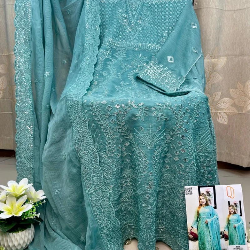 Georgette Semi Stitched Salwar Suit AR-506 PST