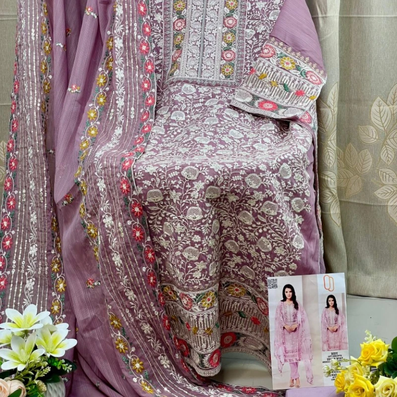 Georgette Semi Stitched Salwar Suit AR-513 NUD (Copy)
