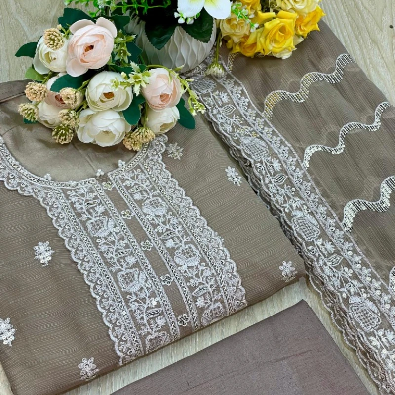 Georgette Semi Stitched Salwar Suit AR-507 BS