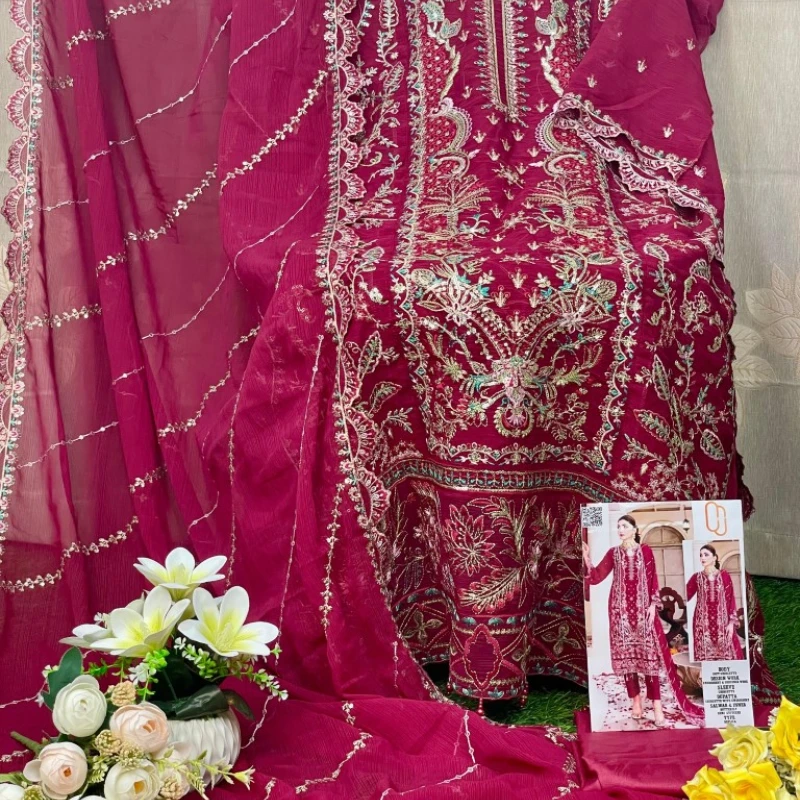 Georgette Semi Stitched Salwar Suit AR-505 DR