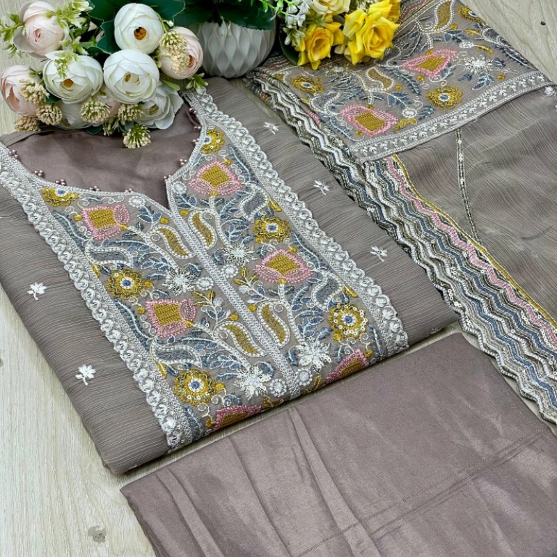 Georgette Semi Stitched Salwar Suit AR-508 BS