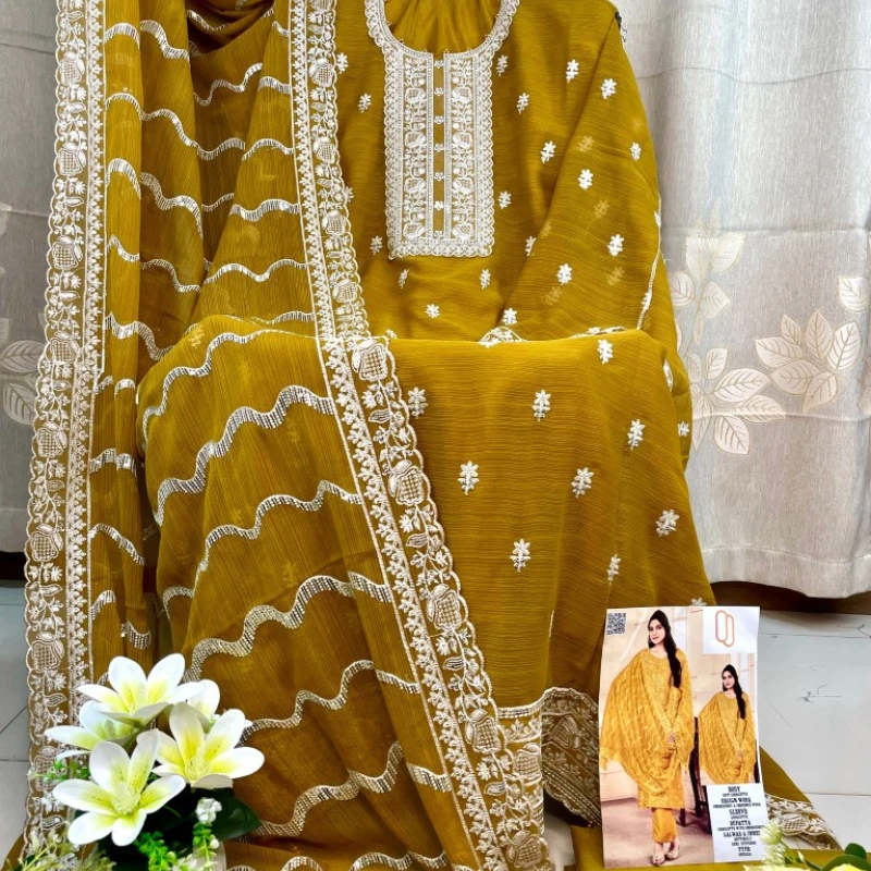 Georgette Semi Stitched Salwar Suit AR-507 MSR