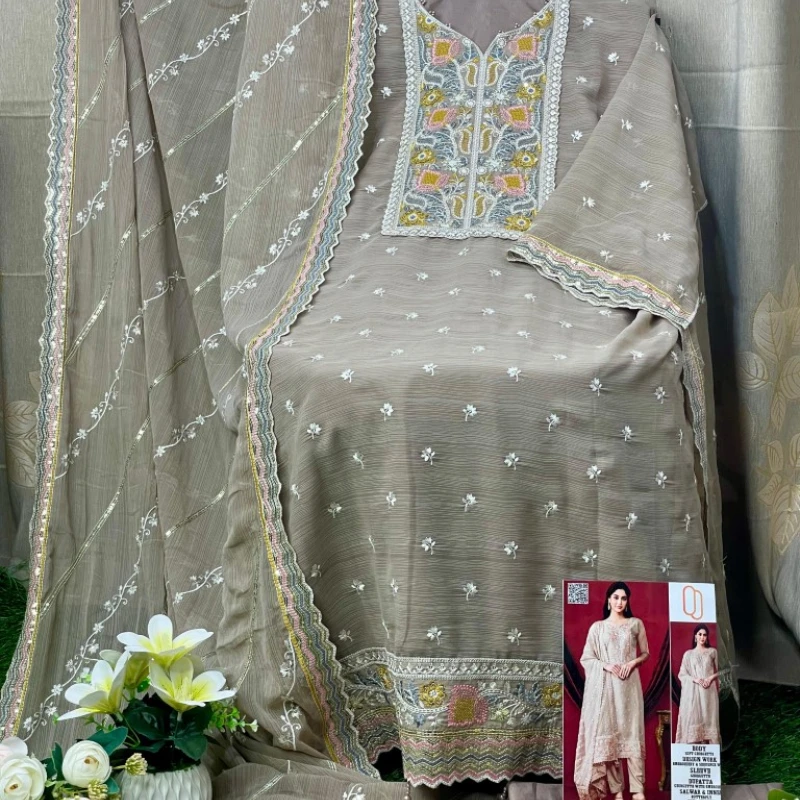 Georgette Semi Stitched Salwar Suit AR-508 BS