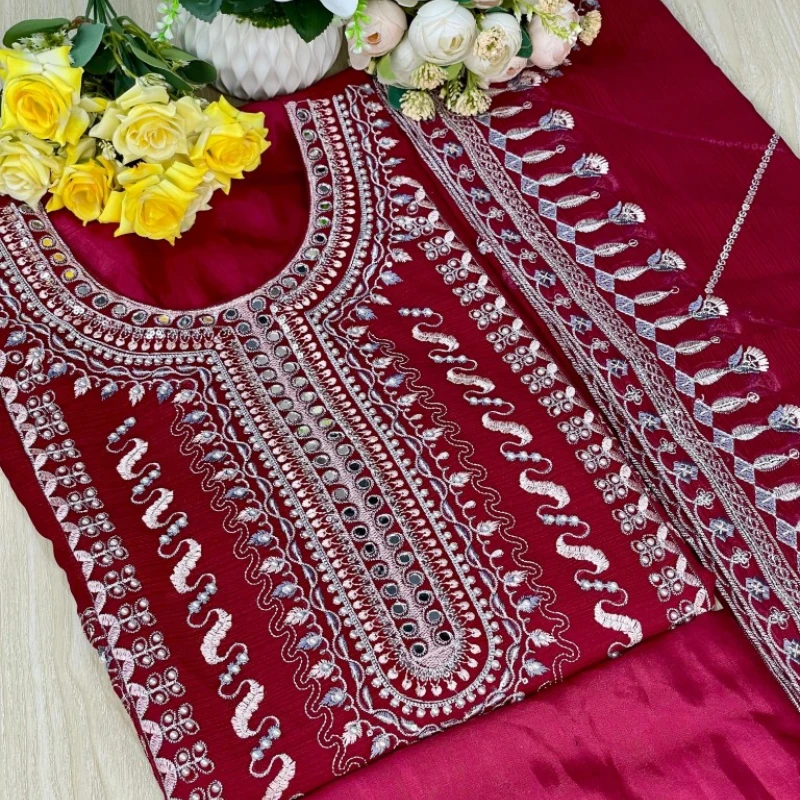 Georgette Semi Stitched Salwar Suit AR-510 DR