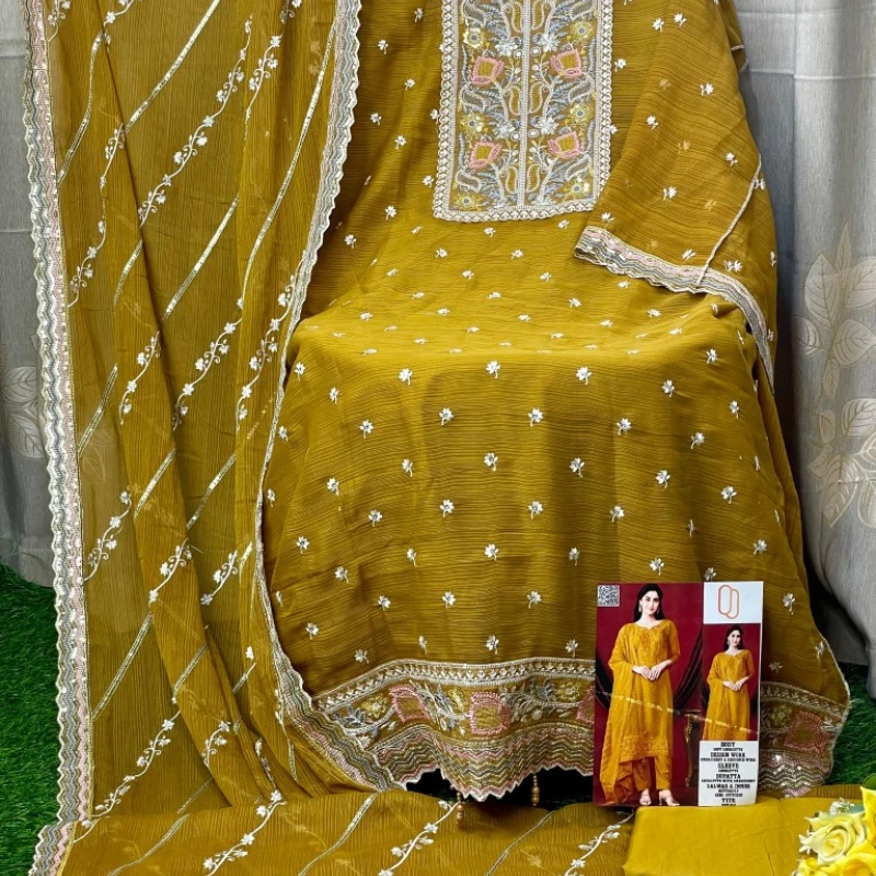 Georgette Semi Stitched Salwar Suit AR-508 MSR