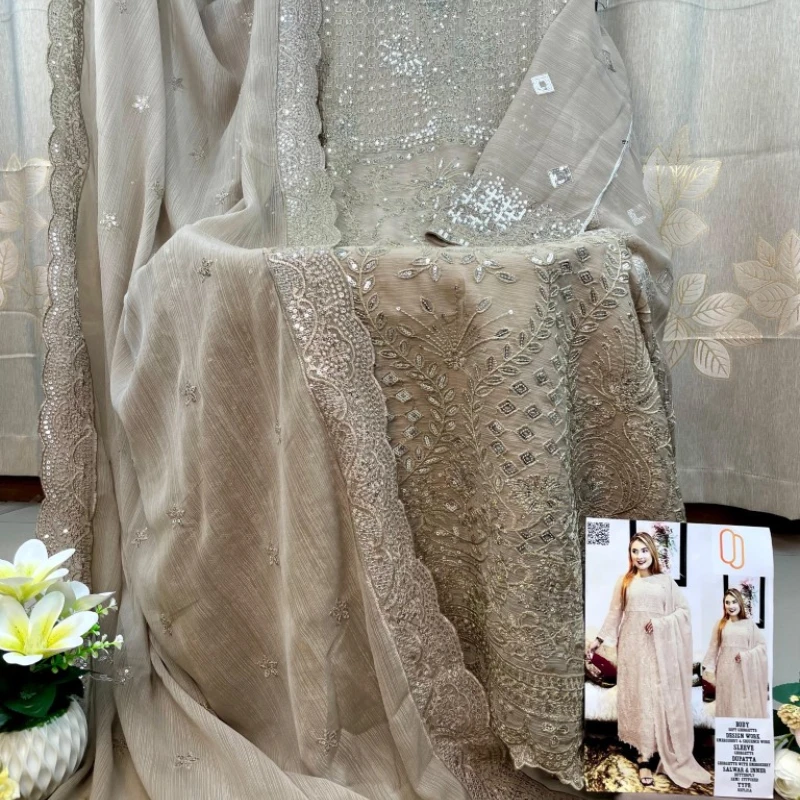 Georgette Semi Stitched Salwar Suit AR-506 BS